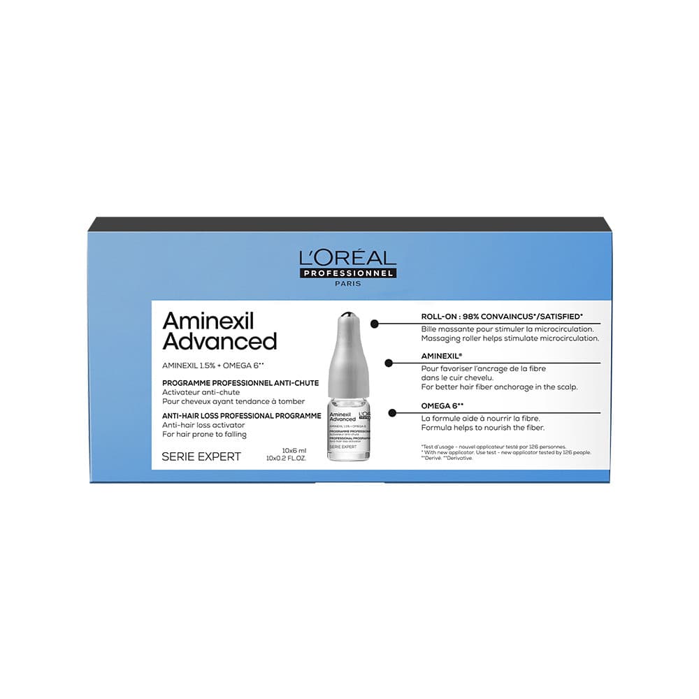 Loreal Aminexil Advanced, ampułki przciw wypadaniu włosów Aminexil, 10*