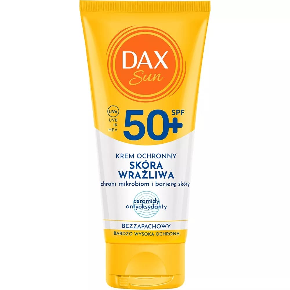 Dax Sun Krem ochronny do twarzy dla skóry wrażliwej SPF50+