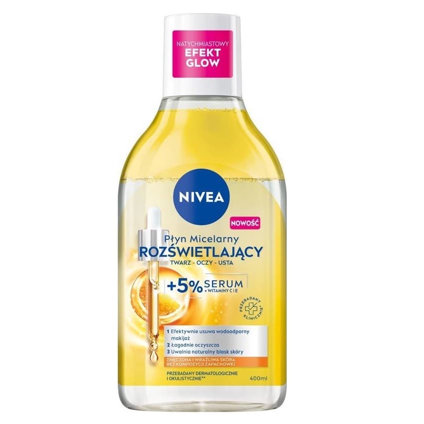 Rozświetlający 5% Serum - płyn micelarny