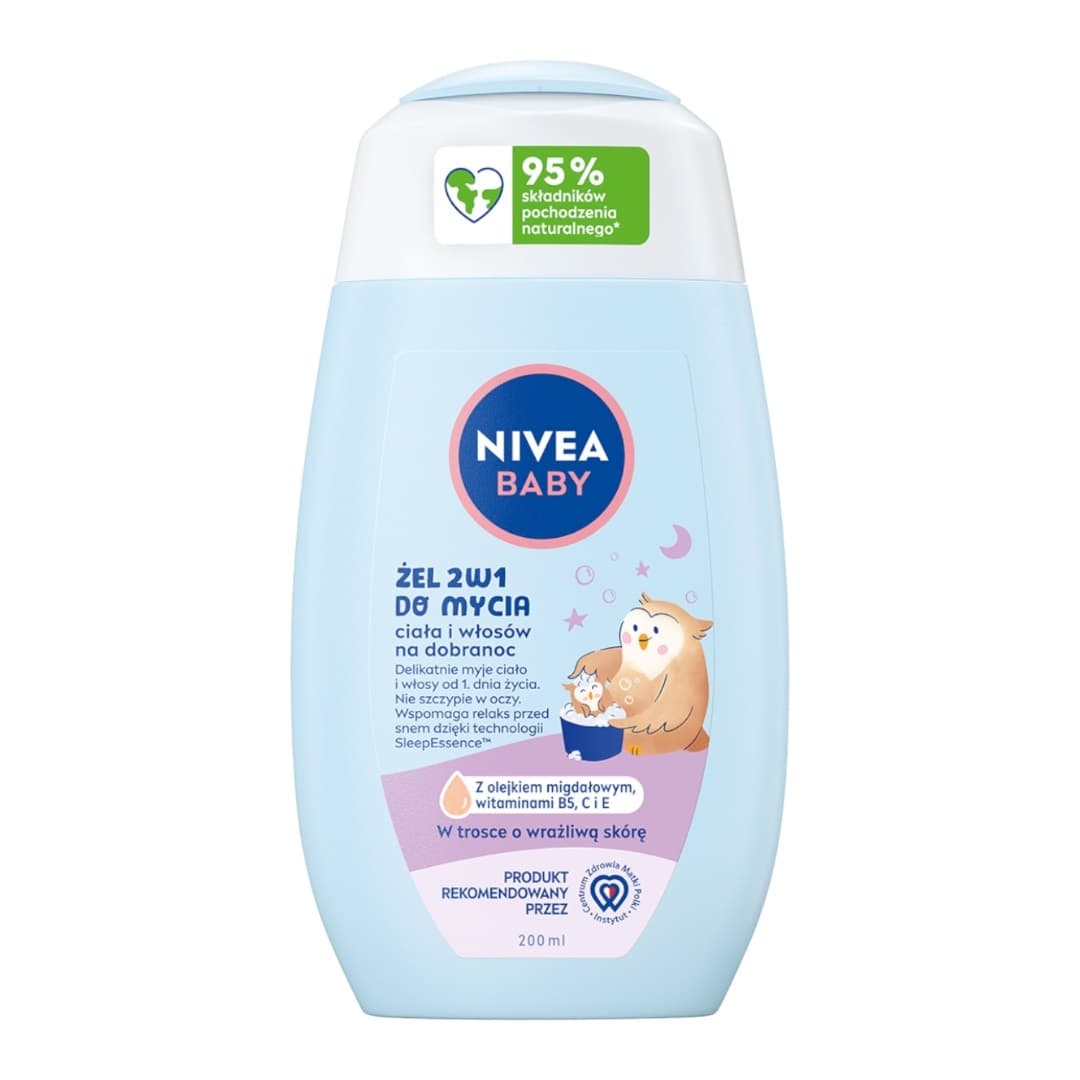 BABY - Żel 2w1 do mycia ciała i włosów na dobranoc -
