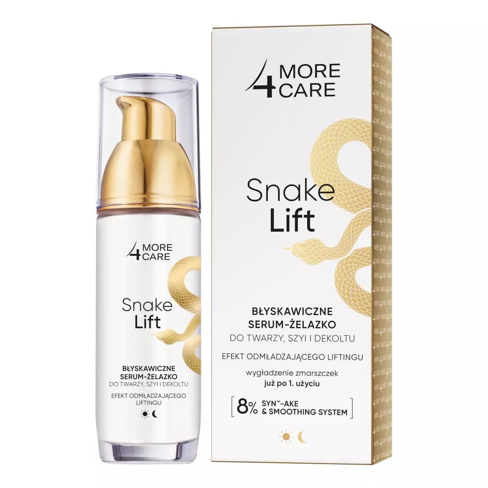 Snake Lift błyskawiczne serum-żelazko do twarzy szyi i dekoltu