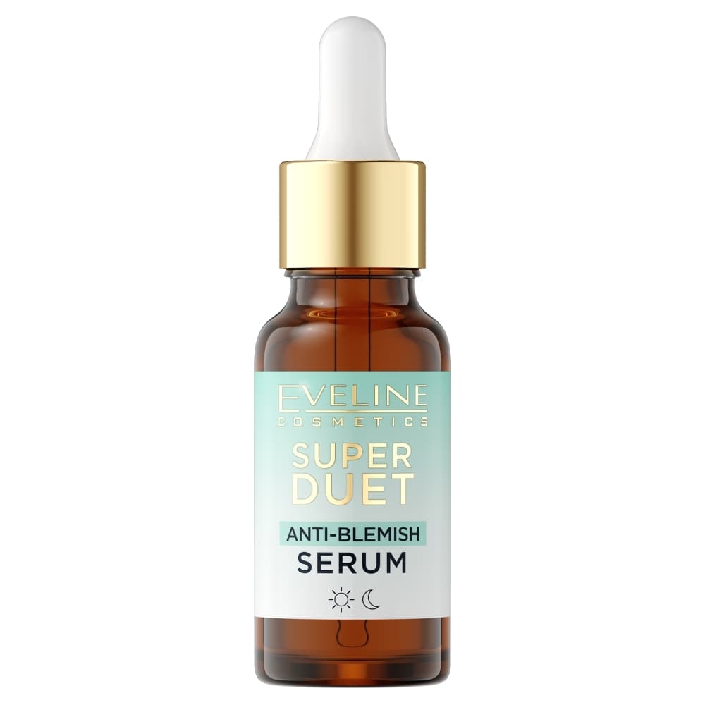 Eveline Super Duet Serum na niedoskonałości 10% Cynk, Kwas salicylowy Dzień/Noc