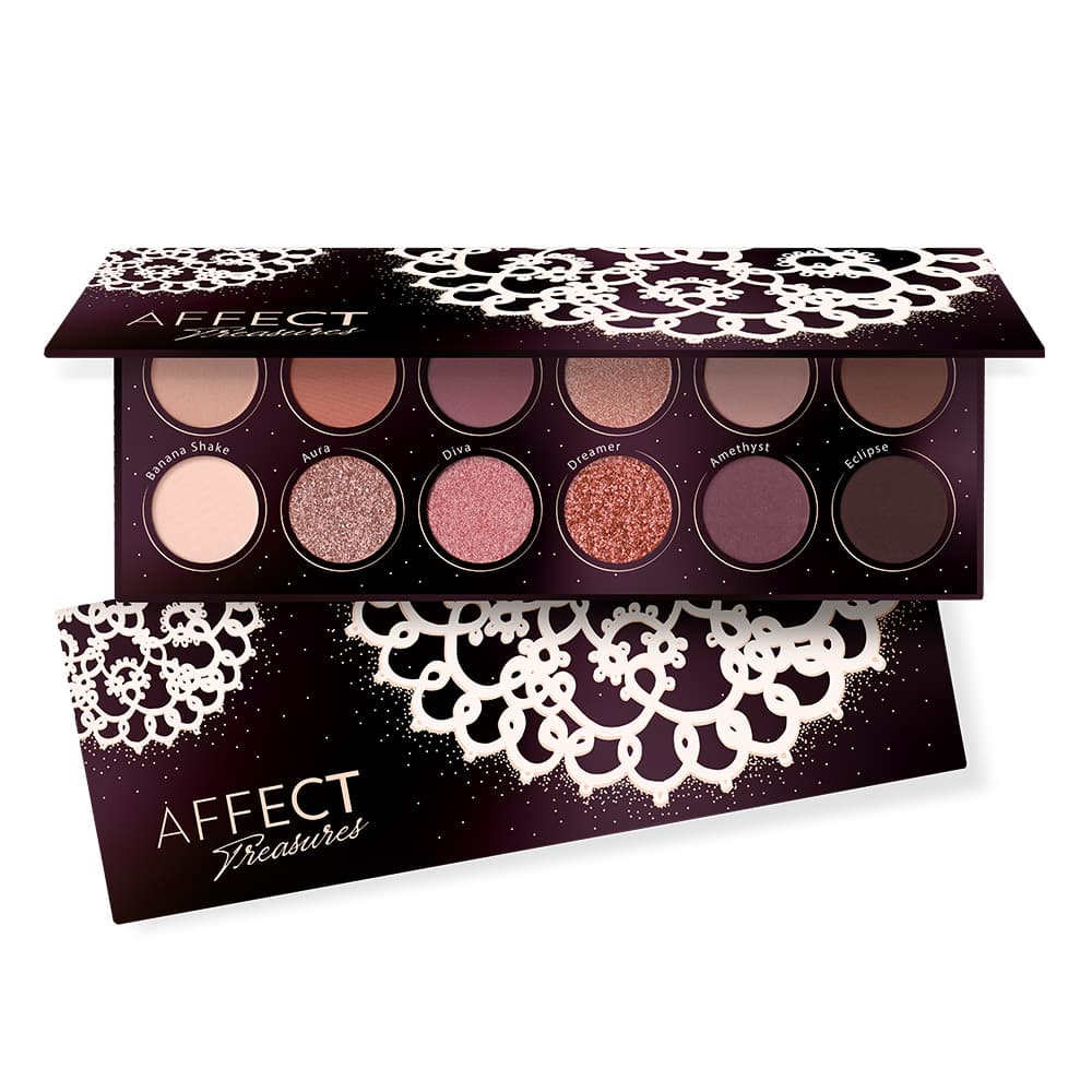 PRESSED EYESHADOW PALETTE - Paleta 12 cieni prasowanych - TREASURES