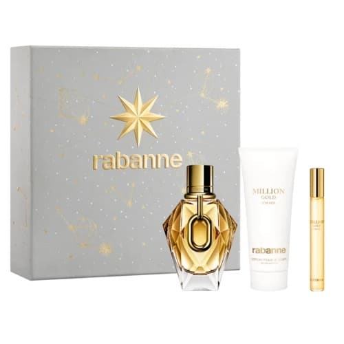 Million Gold For Her zestaw woda perfumowana spray + balsam do ciała + woda perfumowana spray (W)