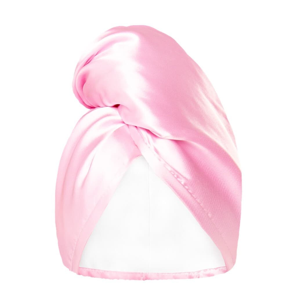 Sport & Satin Hair Towel Wrap superchłonny dwustronny turban do włosów Pink