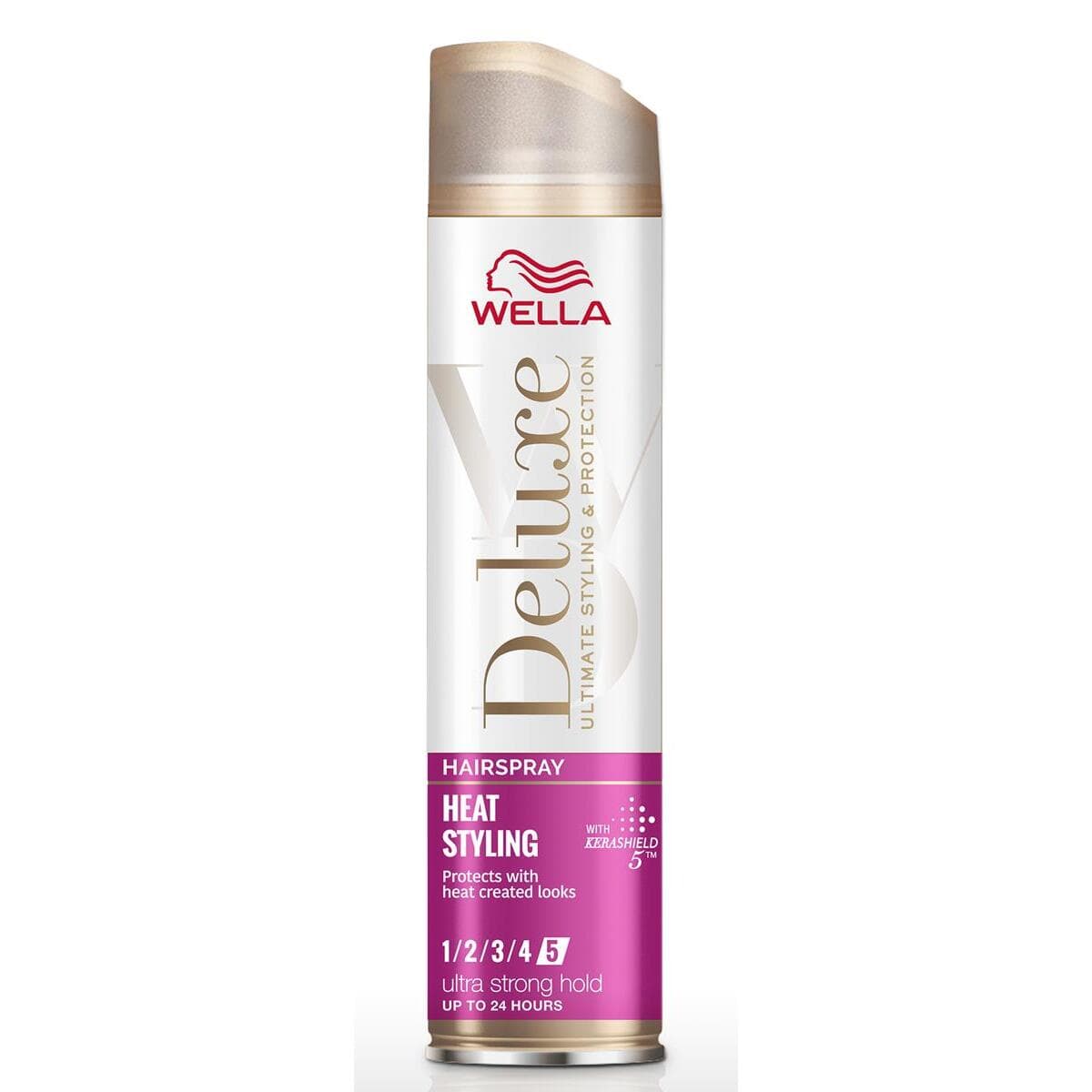 Deluxe Heat Styling, ultra mocny lakier do włosów z termoochroną