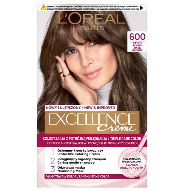 Paris Excellence Creme trwała farba 6 Ciemny blond