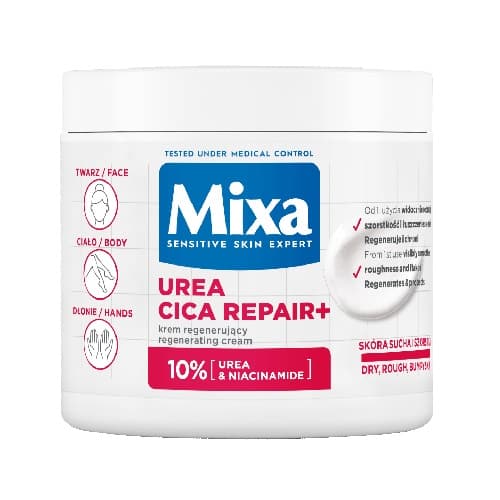 Urea Cica Repair+ Krem regenerujący - skóra sucha i szorstka - ciało twarz dłonie