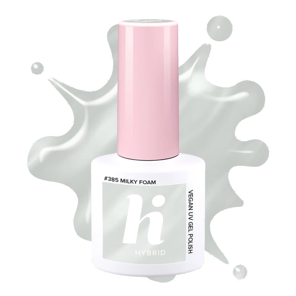 Soapy Collection, lakier hybrydowy, #385 Milky Foam