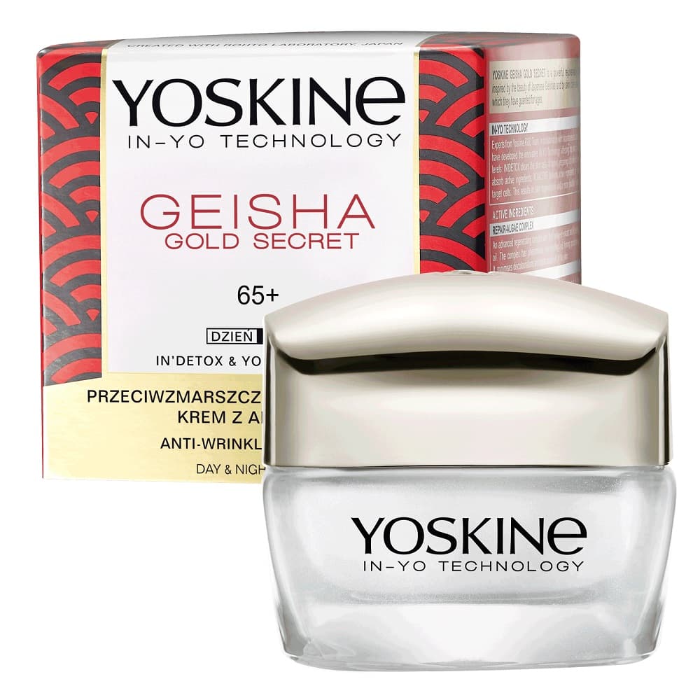 GEISHA GOLD SECRET 65+ Anti-Wrinkle & Firming Day & Night Cream - Przeciwzmarszczkowo-ujędrniający krem z algą nori -