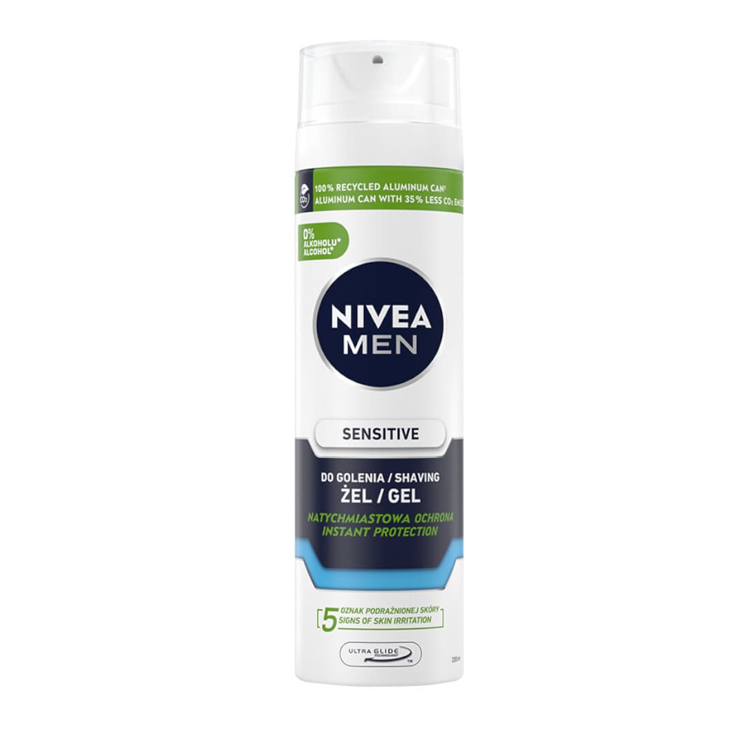 Men - Sensitive - Shaving Gel Instant Protection - Żel do golenia - natychmiastowa ochrona -