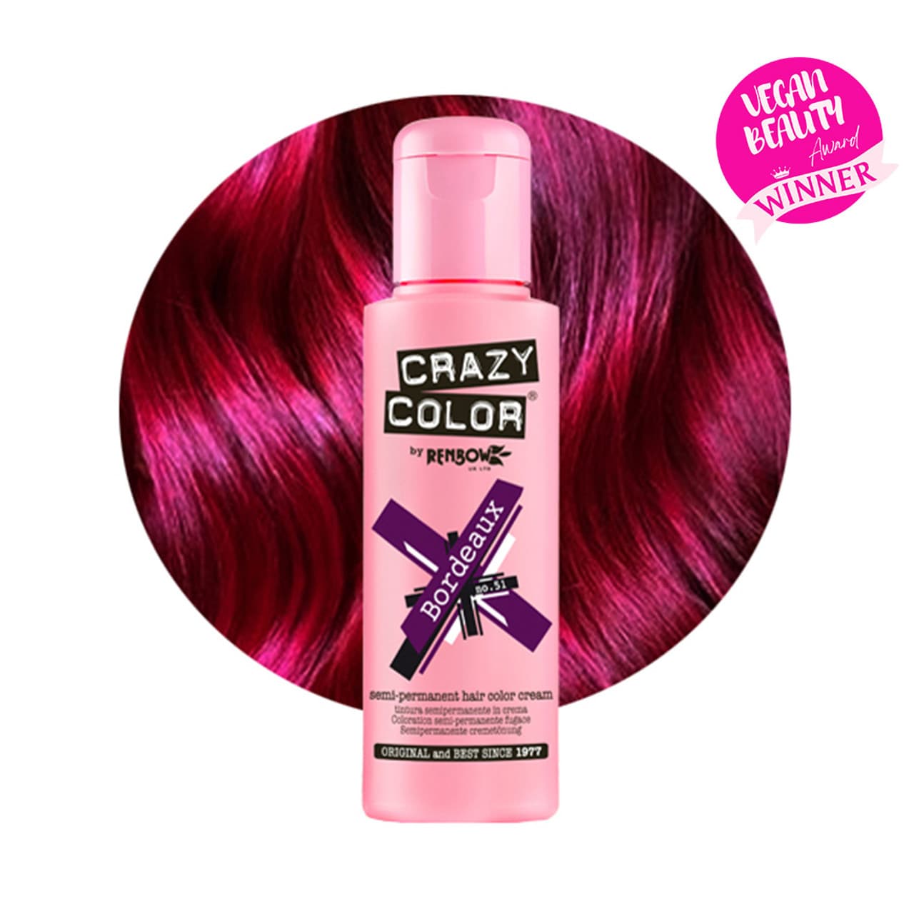 Color, toner odżywczy do włosów, Bordeaux - bordowy, nr 51