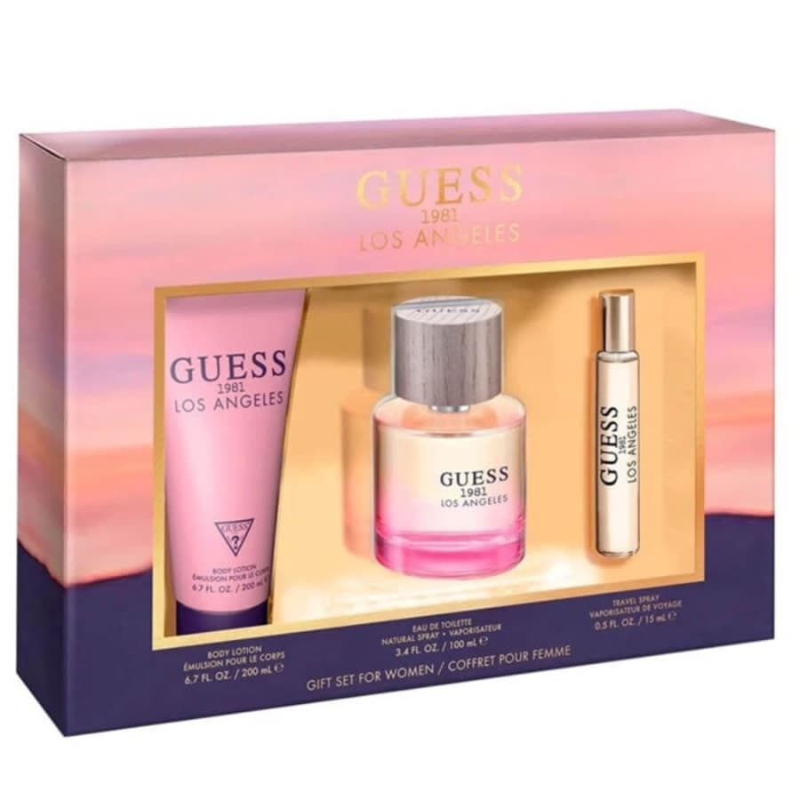 1981 Los Angeles Women zestaw woda toaletowa spray + balsam do ciała + woda perfumowana spray (W)
