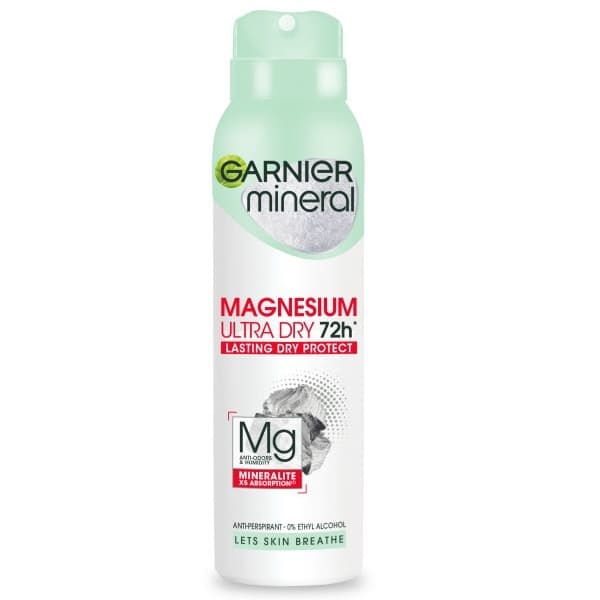 Women Mineral Magnesium Ultra Dry 72H Antyperspirant spray