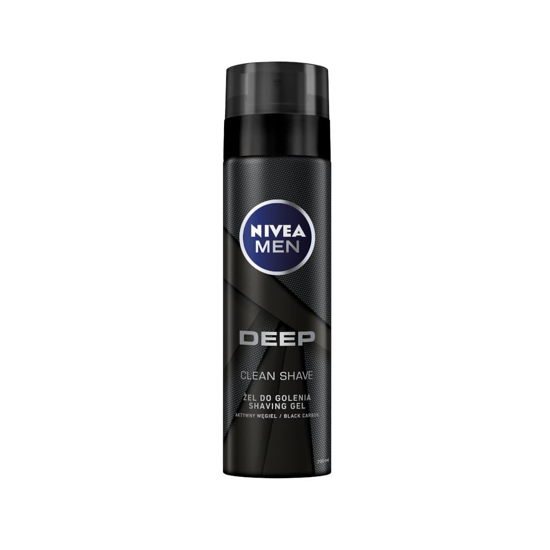 Men - Deep Clean Shave - Shaving Gel Black Carbon - Żel do golenia z aktywnym węglem -