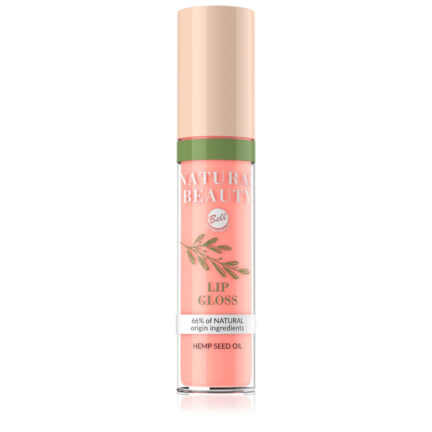 błyszczyk z olejem z nasion konopii NATURAL BEAUTY Lip Gloss 002
