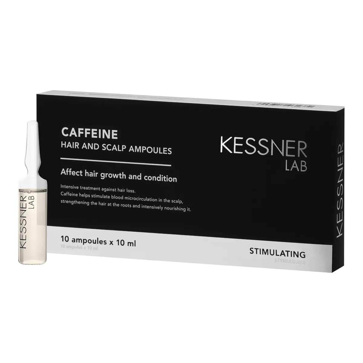 Lab Caffeine, ampułki do skóry głowy i włosów