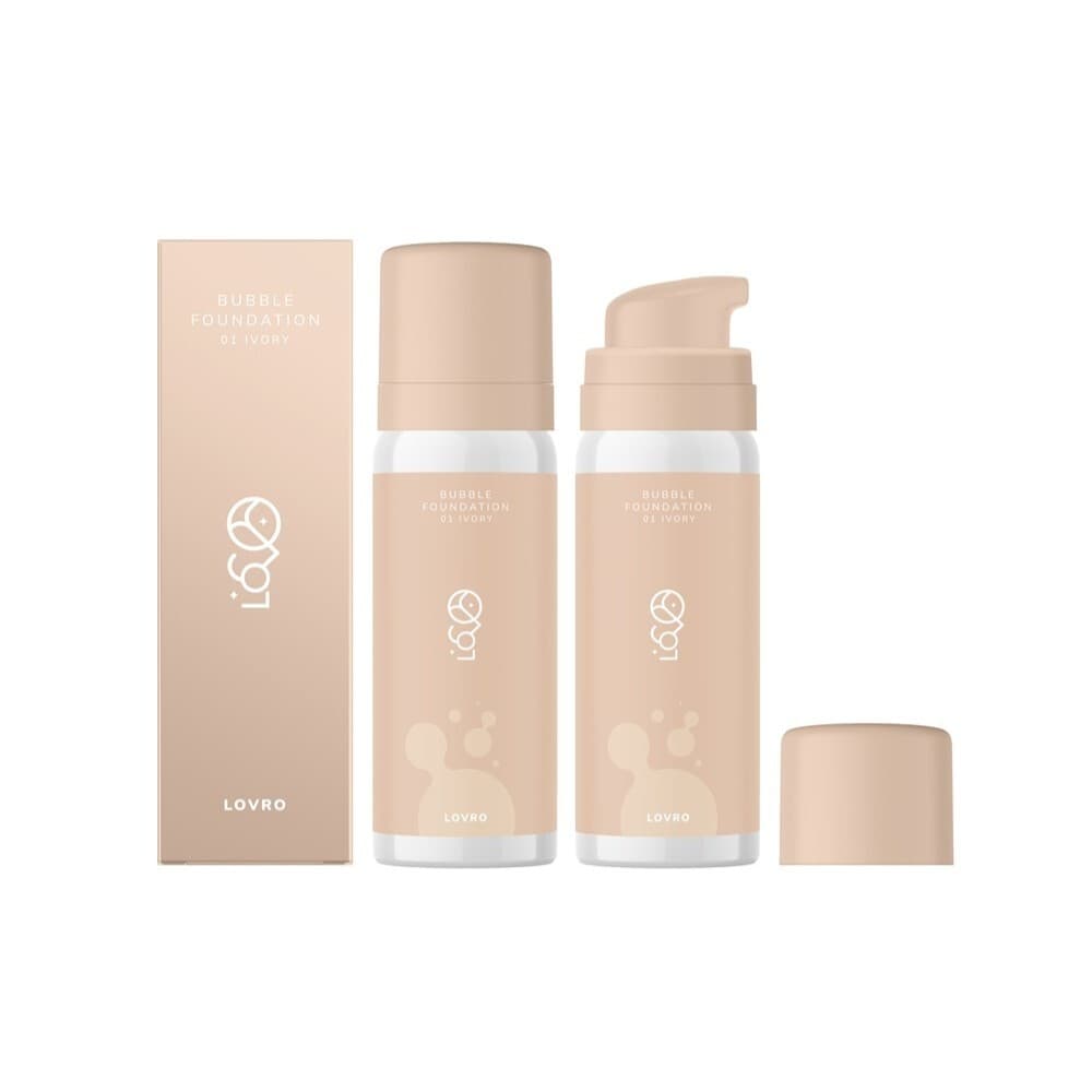 Bubble Foundation podkład o napowietrzonej rozświetlającej formule 01 Ivory