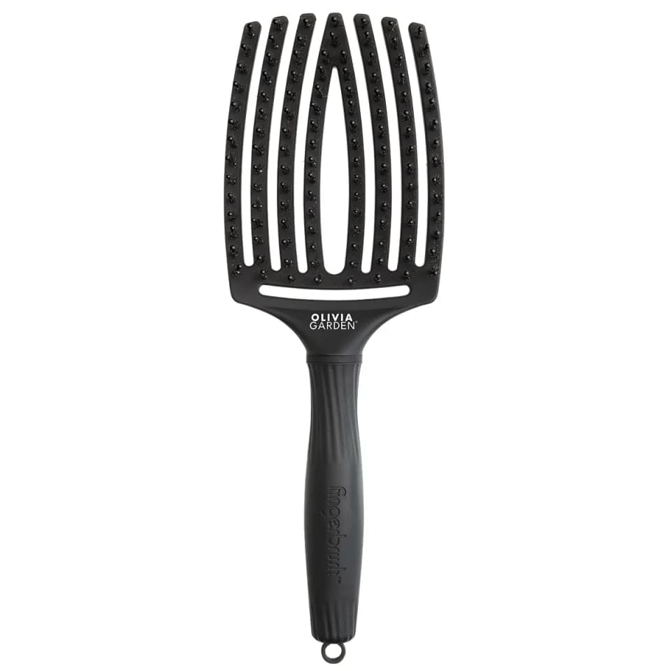 FingerBrush Combo - Szczotka do rozczesywania włosów - Black -