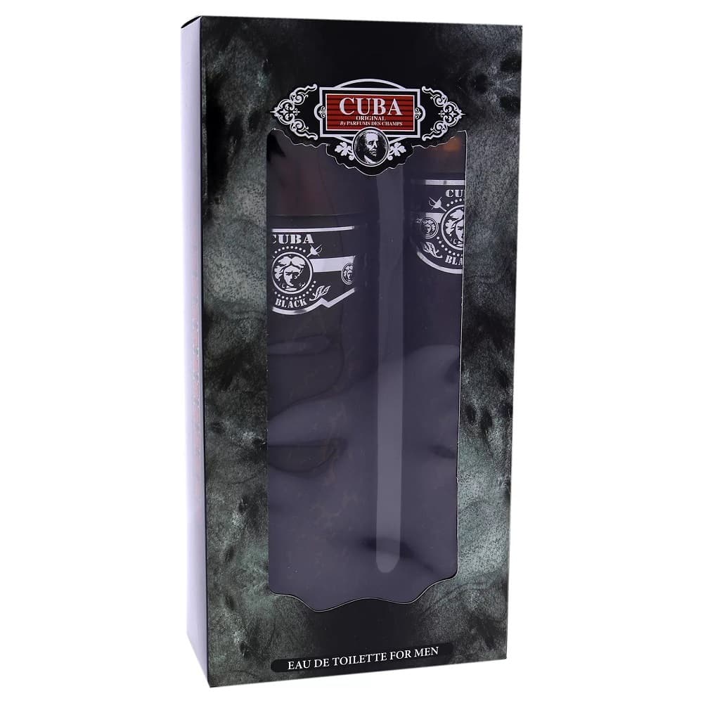 Cuba Black zestaw woda toaletowa spray + woda toaletowa spray (M)
