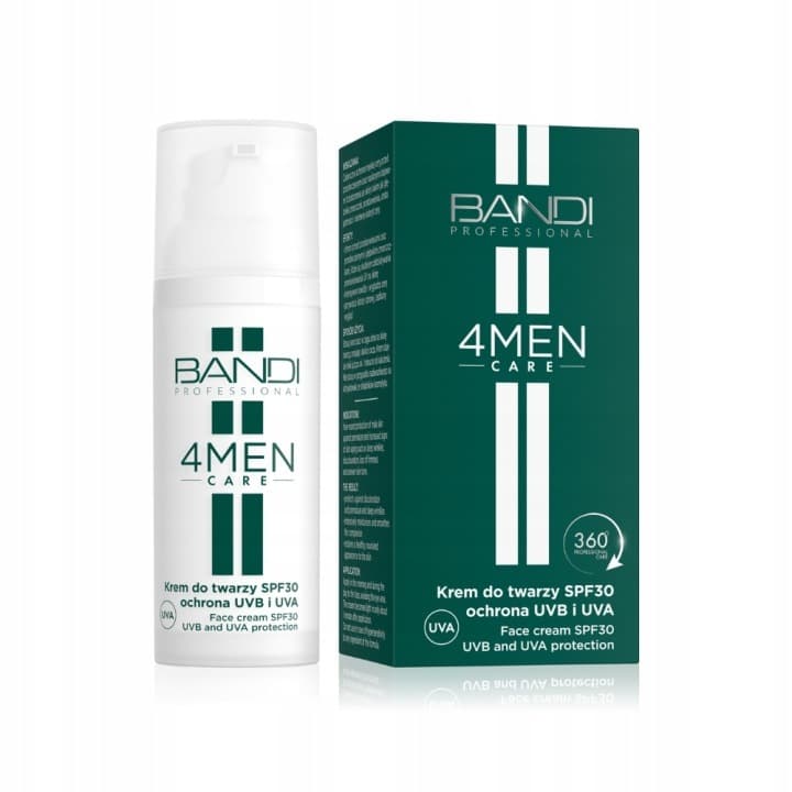 4MEN Care, krem do twarzy SPF30 ochrona UVB i UVA