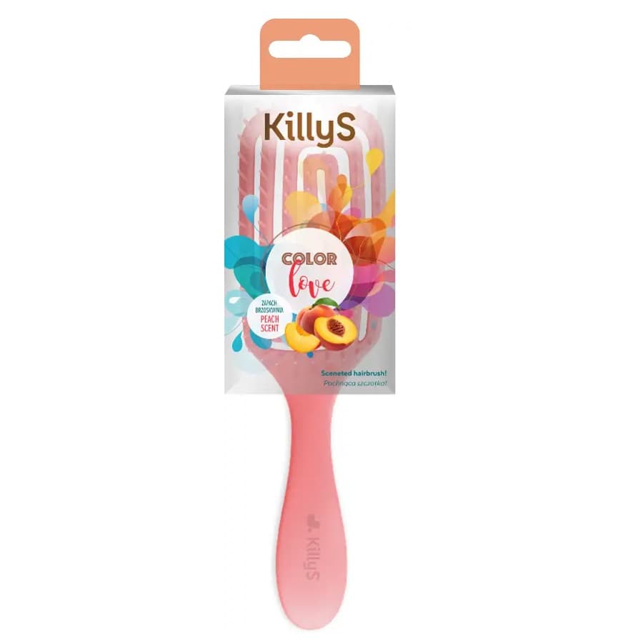 Color Love - Scented Hairbrush - Zapachowa szczotka do włosów - Brzoskwinia