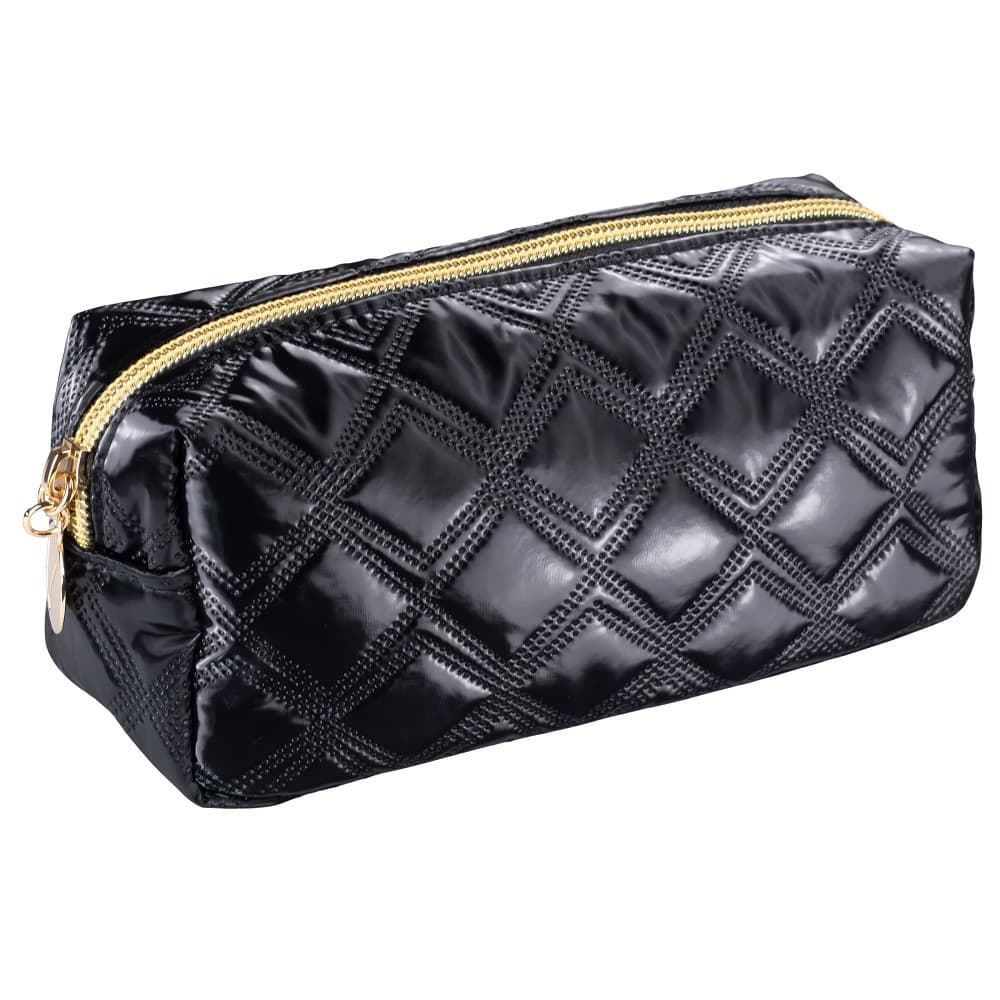 Vion Gold& Black kosmetyczka pikowana czarna