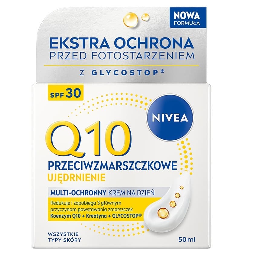 Q10 Ujędrnienie Przeciwzmarszczkowy nawilżający krem na dzień SPF30