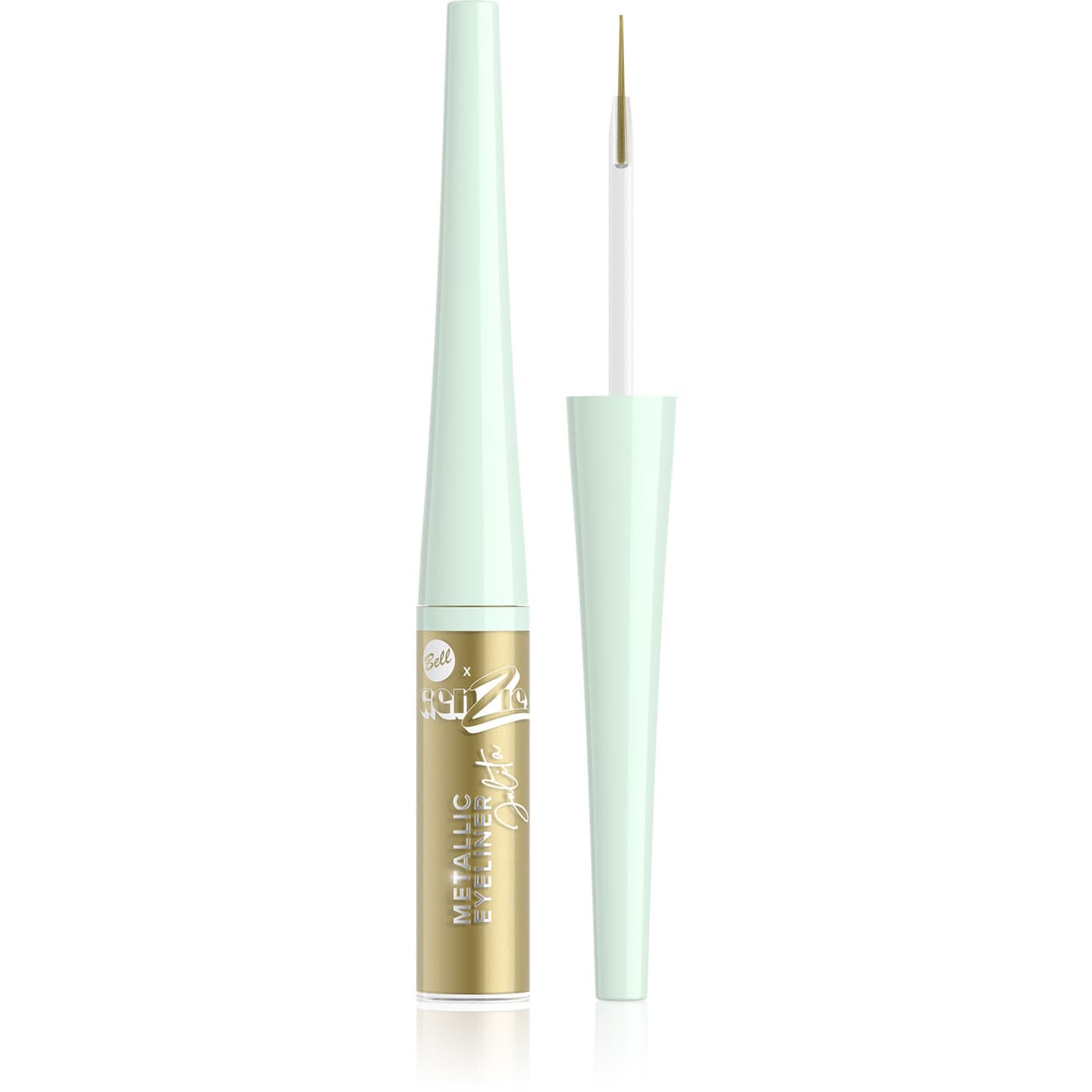 x Genzie, eyeliner, metaliczny tusz do kresek, 002