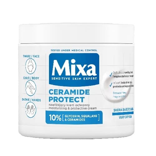 Ceramide Protect Nawilżający krem ochronny - skóra bardzo sucha - twarz ciało dłonie