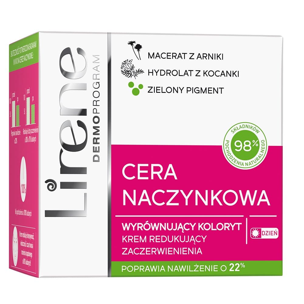 Cera Naczynkowa wyrównujący koloryt krem redukujący zaczerwienienia na dzień