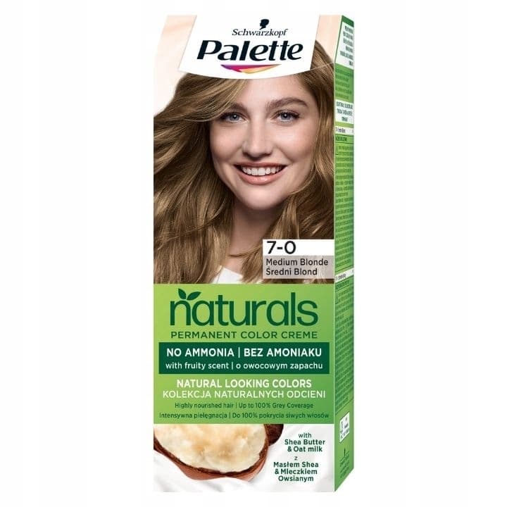 Permanent Natural Colors, farba do włosów 400 Średni Blond
