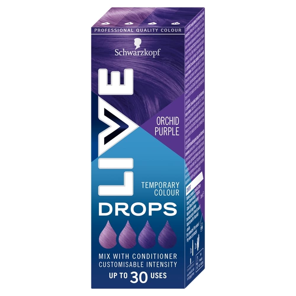 LIVE Drops zmywalna farba do włosów odcień Orchid Purple