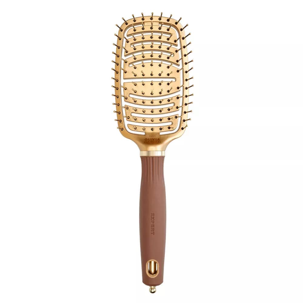 Expert Care Flex - Antystatyczna szczotka do rozczesywania włosów - Brown & Gold
