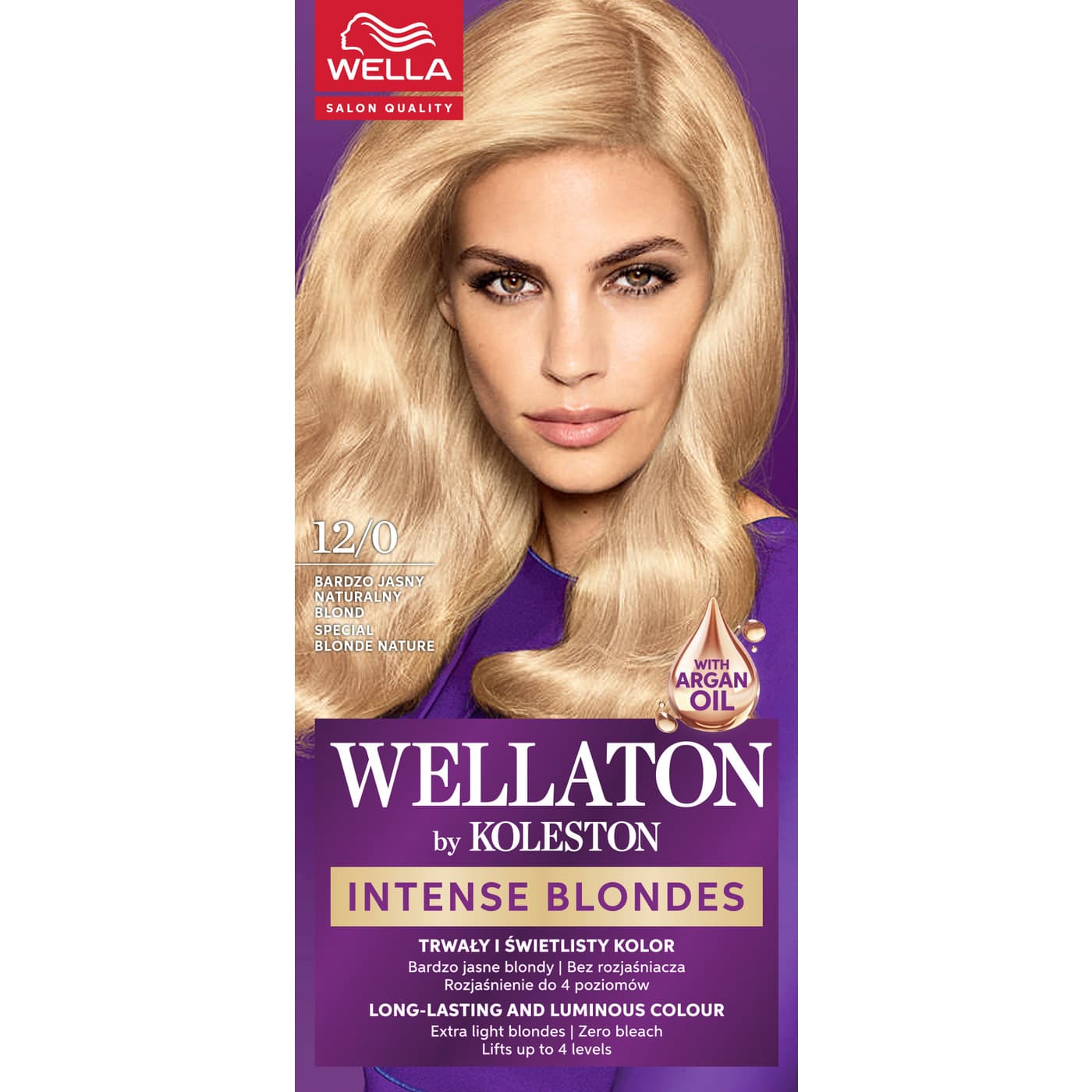 Wellaton by Koleston, farba do włosów, Bardzo Jasny Naturalny Blond, 12/0