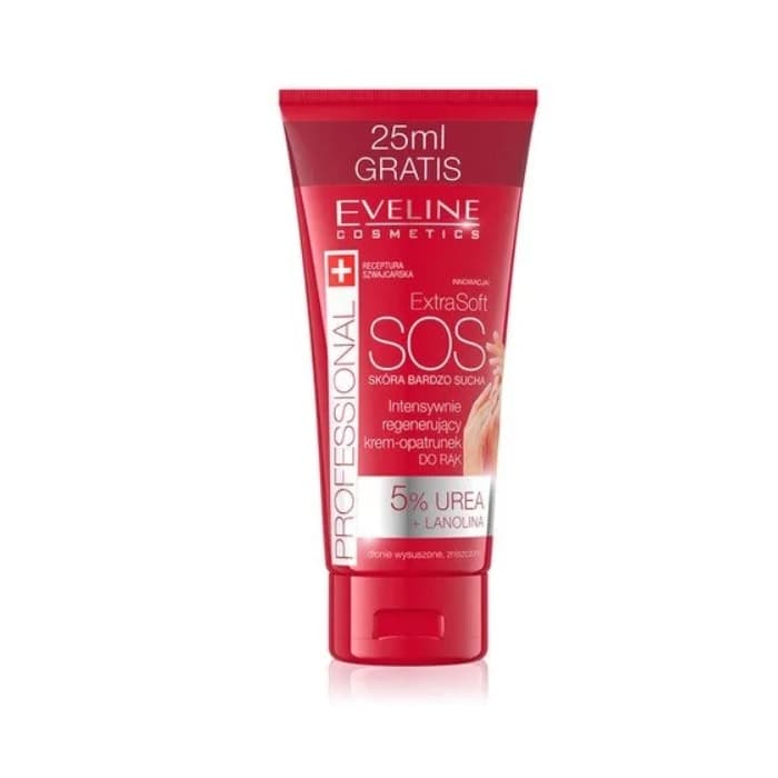 Eveline Extra Soft SOS Regenerujący Krem Do Rąk Lanolina Gliceryna