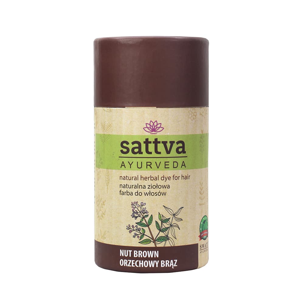 Sattva Naturalna ziołowa henna do włosów Nut Brown
