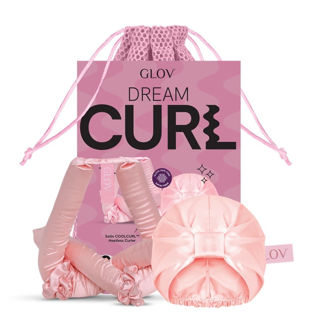 Dream Curl zestaw wałek do stylizacji włosów na zimno + satynowy czepek