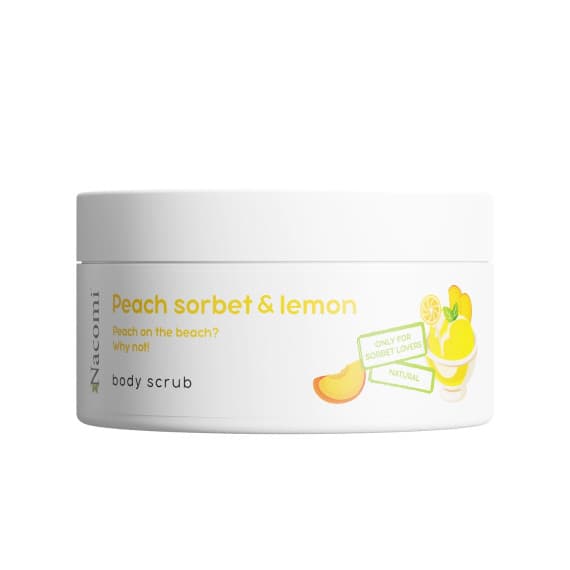 Peeling do ciała o zapachu brzoskwiniowego sorbetu z cytryną