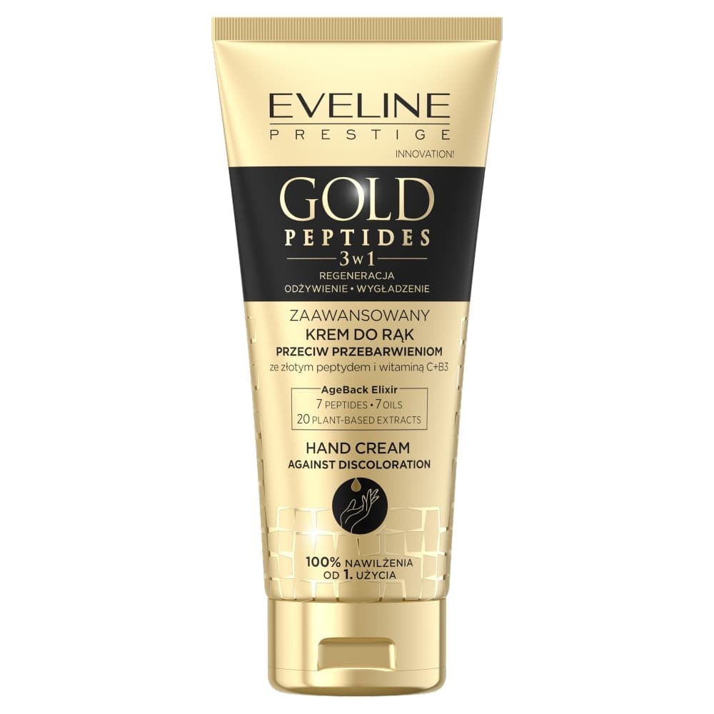 Eveline Gold Peptides Krem Do Rąk z Witaminą C Przeciw Przebarwieniom