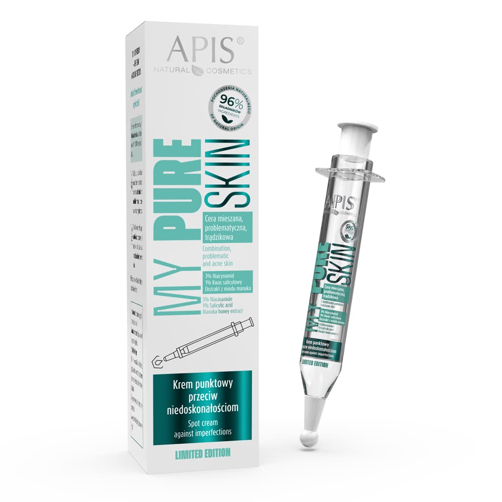 Apis My Pure Skin Krem punktowy przeciw niedoskonałościom - Cera mieszana, problematyczna, trądzikowa