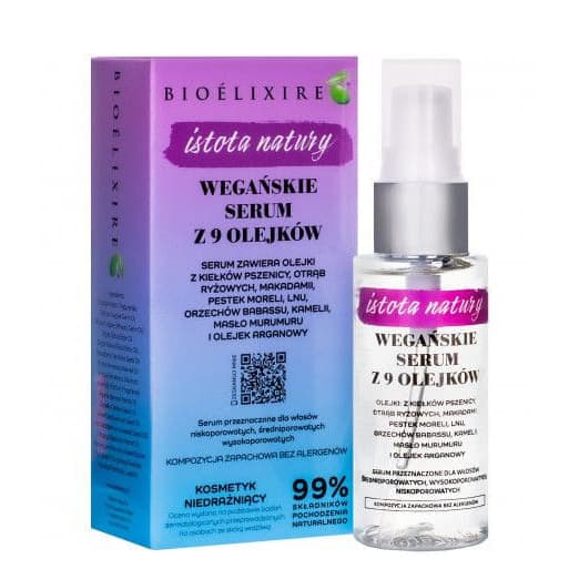 Istota Natury, serum do włosów z 9 olejkami