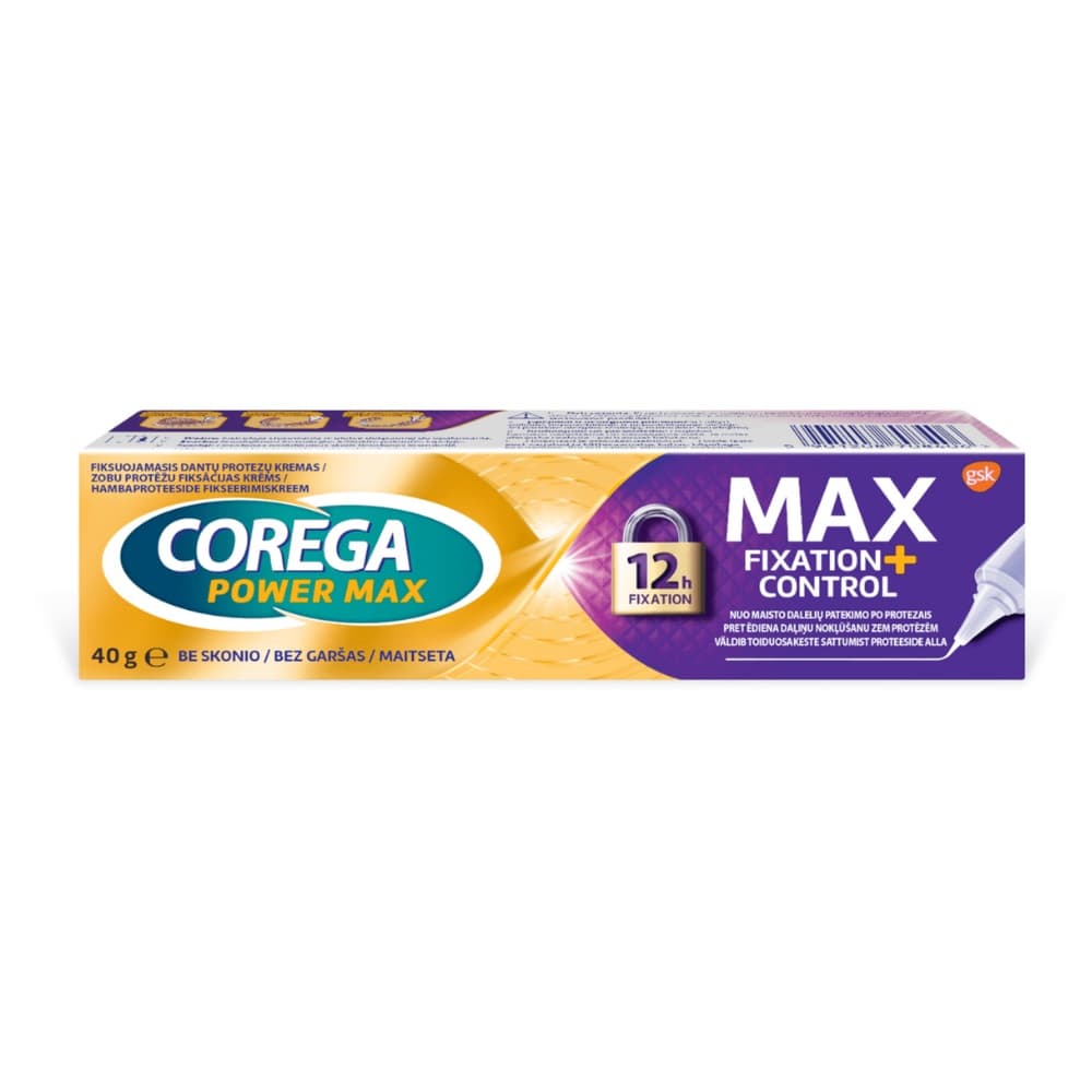 Power Max Mocowanie + Osłona krem mocujący do protez zębowych
