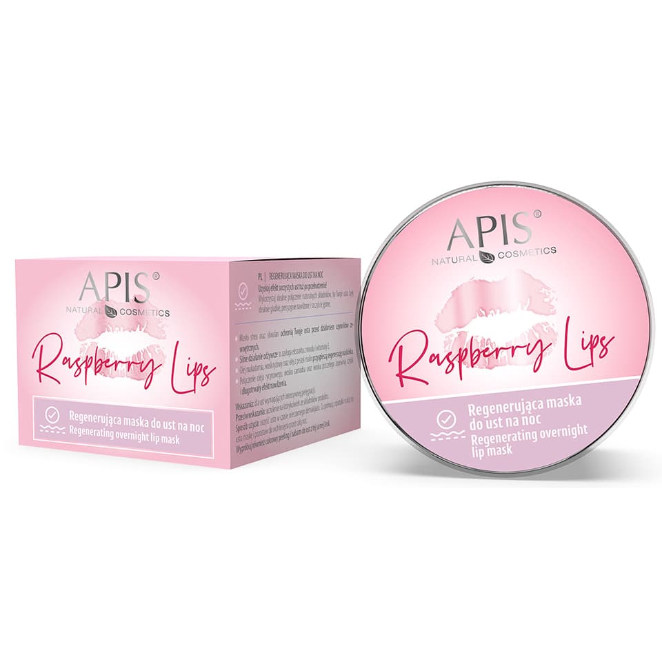 Raspberry Lips, regenerująca maska do ust na noc