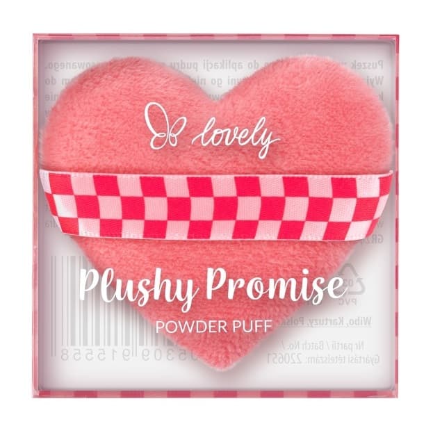 Plushy Promise puszek do pudru w kształcie serca