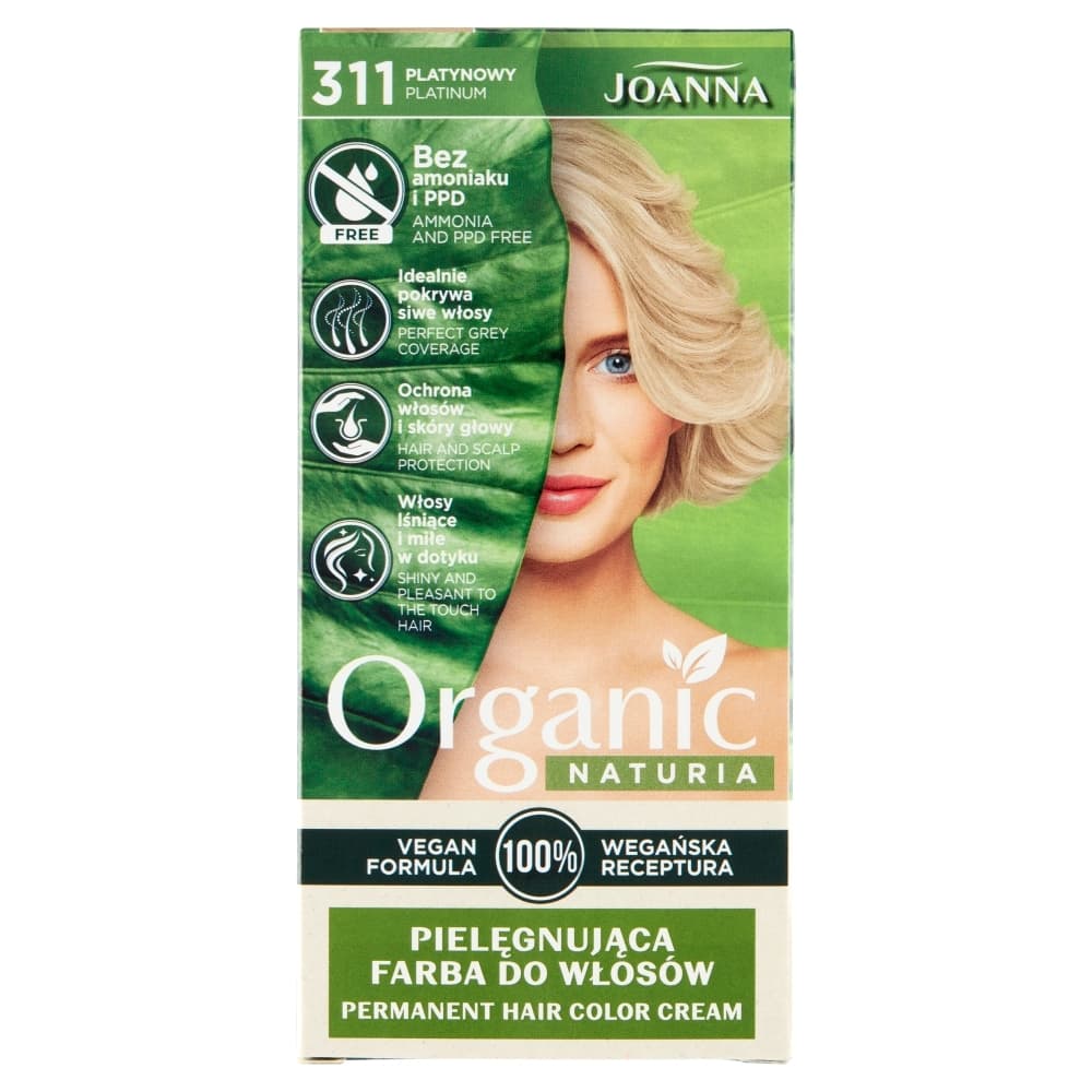 Naturia Organic Pielęgnująca farba do włosów platynowy 311