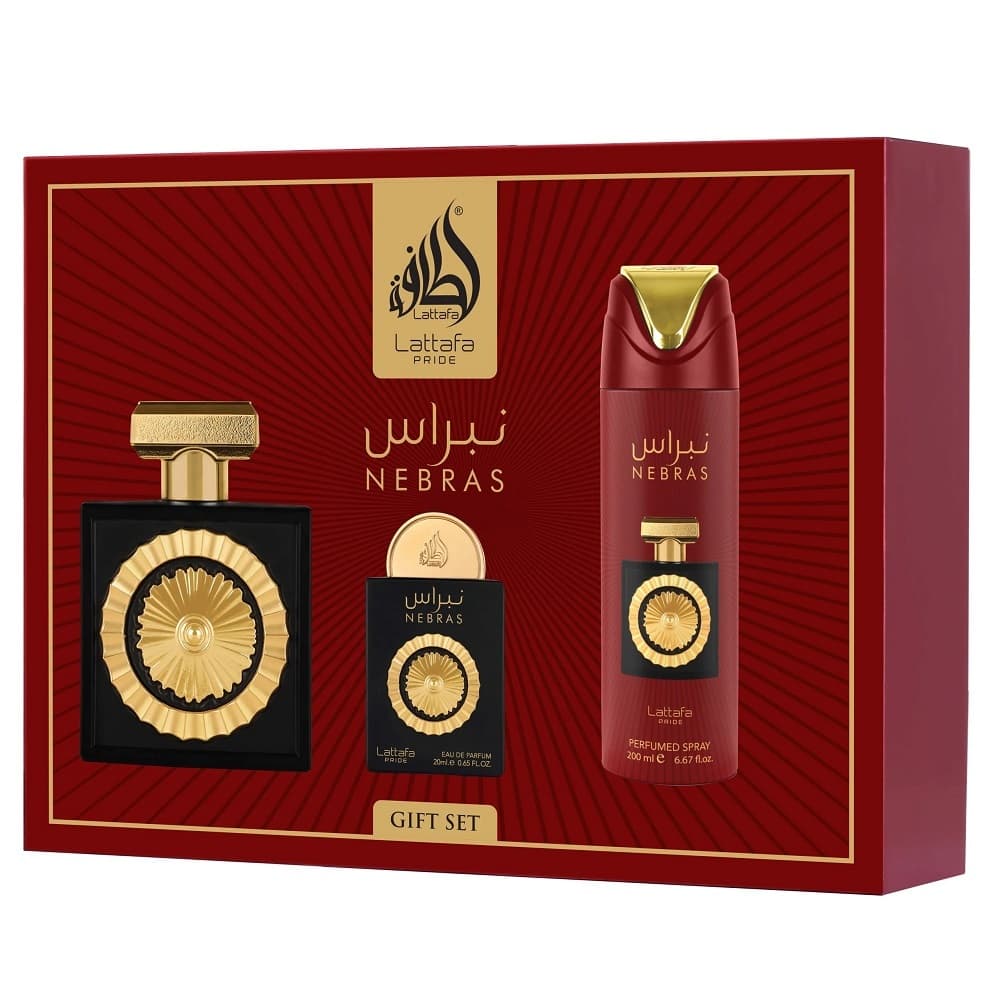Nebras zestaw woda perfumowana spray + woda perfumowana spray + dezodorant spray (U)