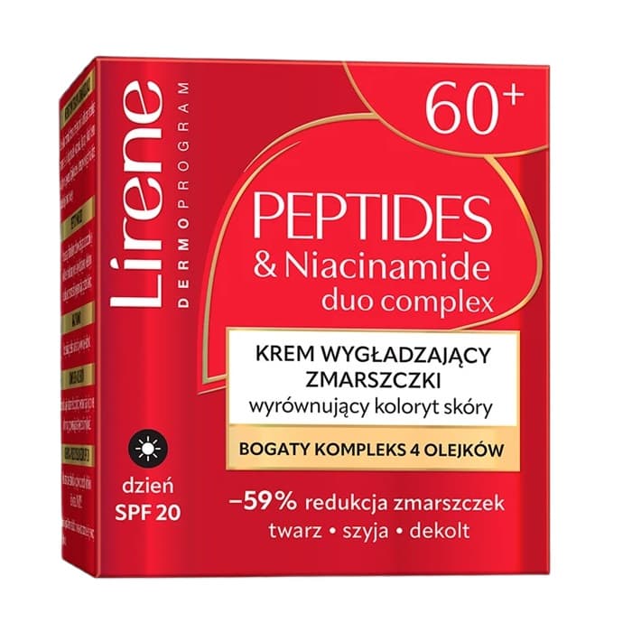 Peptides & Niacynamide - Wrinkle Smoothing Skin Tone Balancing Cream 60+ - Przeciwzmarszczkowy krem wyrównujący koloryt skóry do twarzy na dzień - SPF20 -