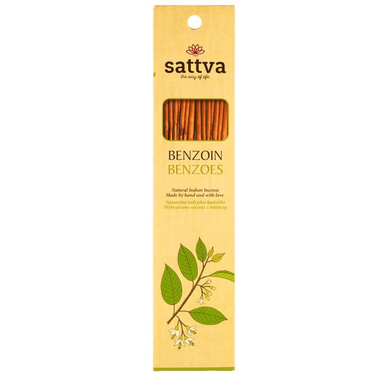 Sattva Natural Indian Incense naturalne indyjskie kadzidełko Benzoes