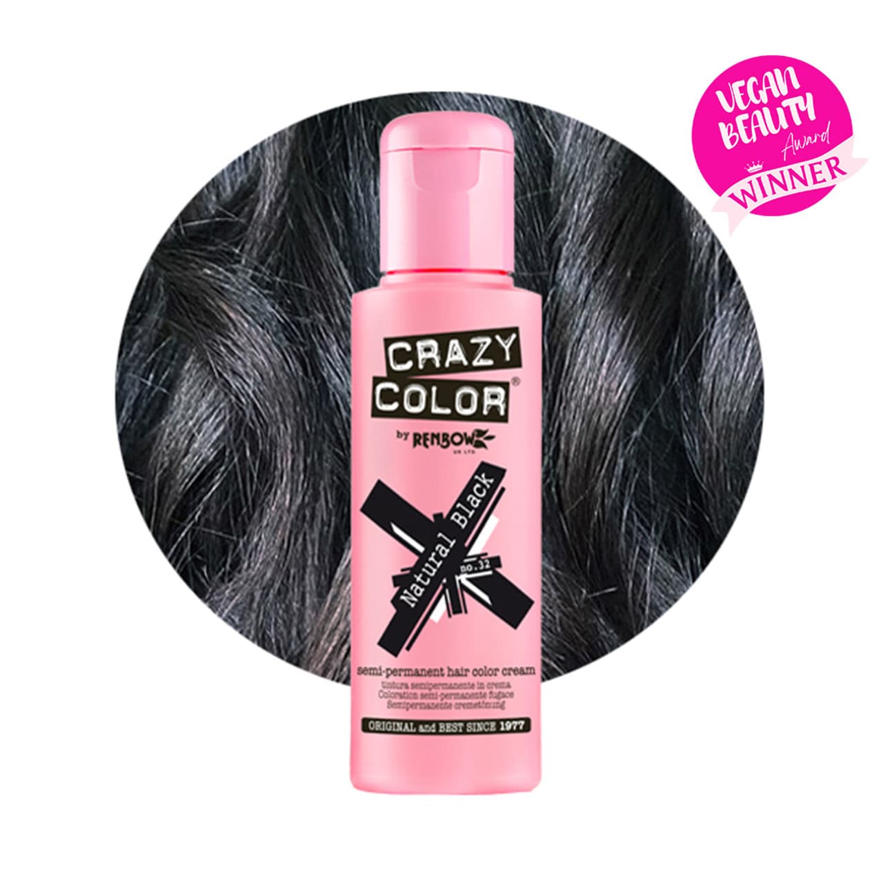 Color, toner odżywczy do włosów, Natural Black - czarny, nr 032